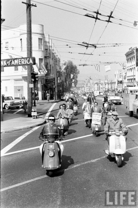 Motor Scooter Squabble in California, ca. 1960s (6)
